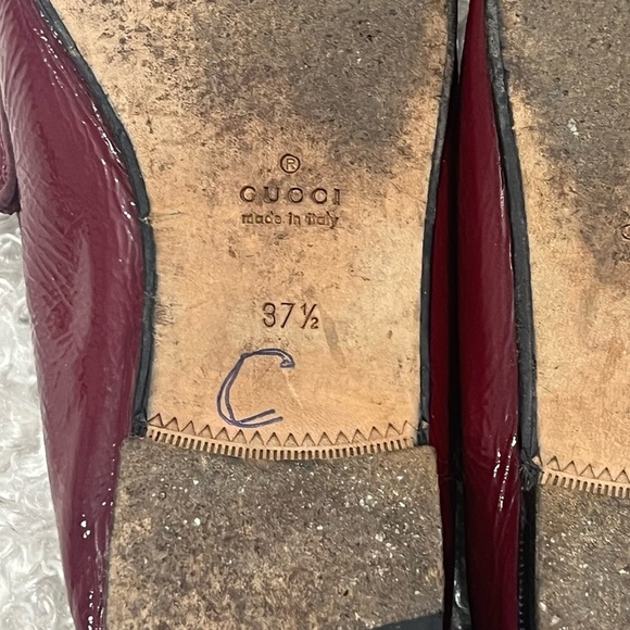 Gucci Horsebit Accent Patent Leather Loafers - Picture 9 of 11